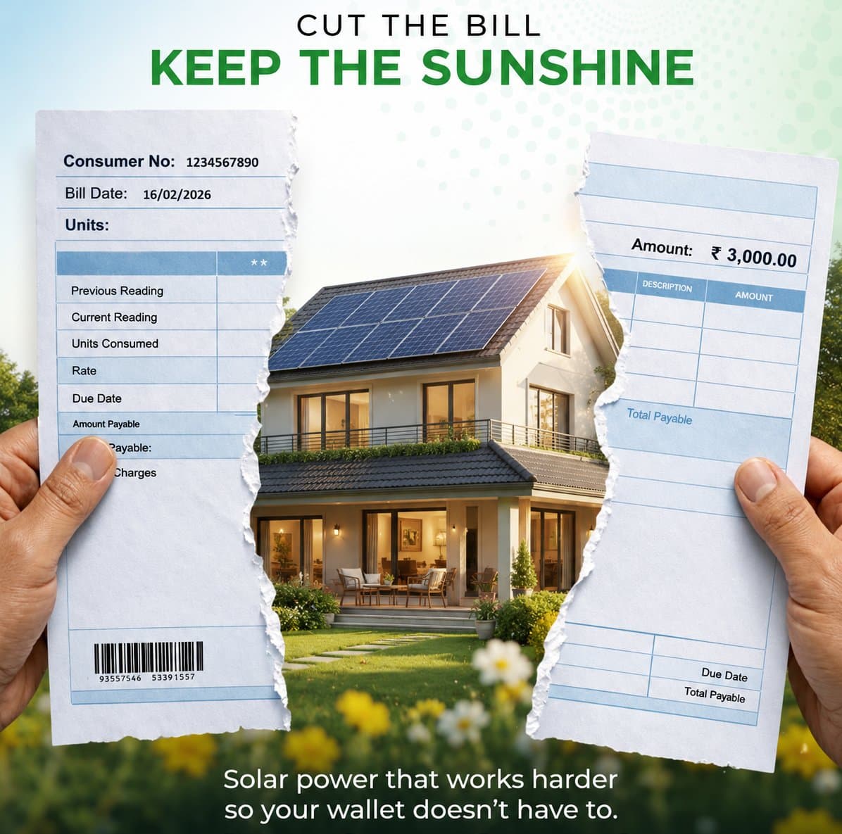 Cut the bill, keep the sunshine — solar power that works harder so your wallet doesn't have to